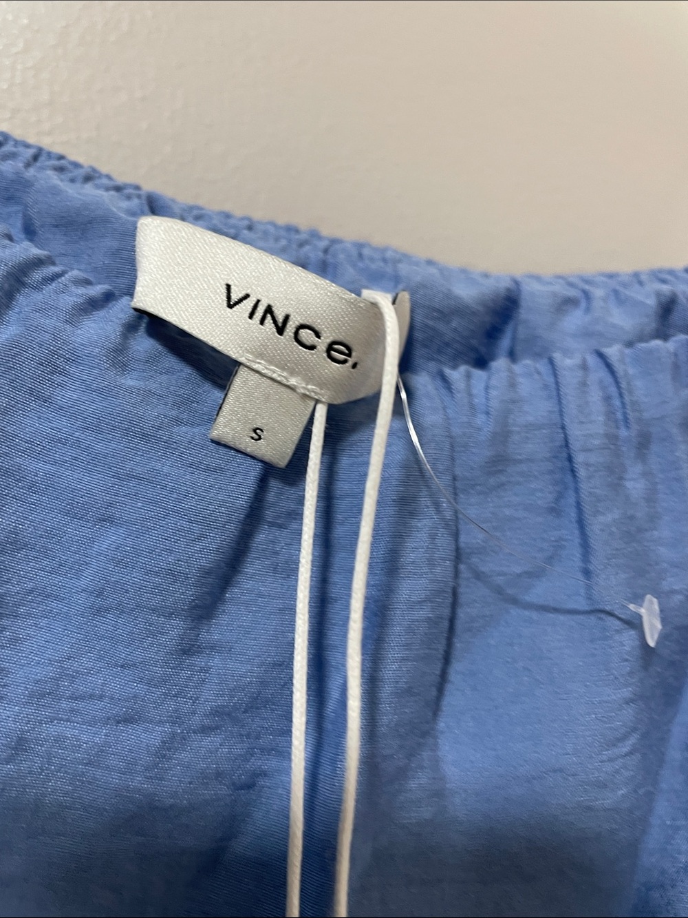 Vince Light Blue Off-Shoulder Ruffle Blouse - Picture 3 of 16